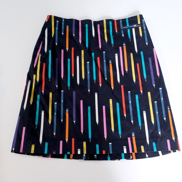 Anthropologie Dresses & Skirts - Anthropologie Elevenses Archival Collection Navy Pencil Print sz 2P 2 Petite EUC